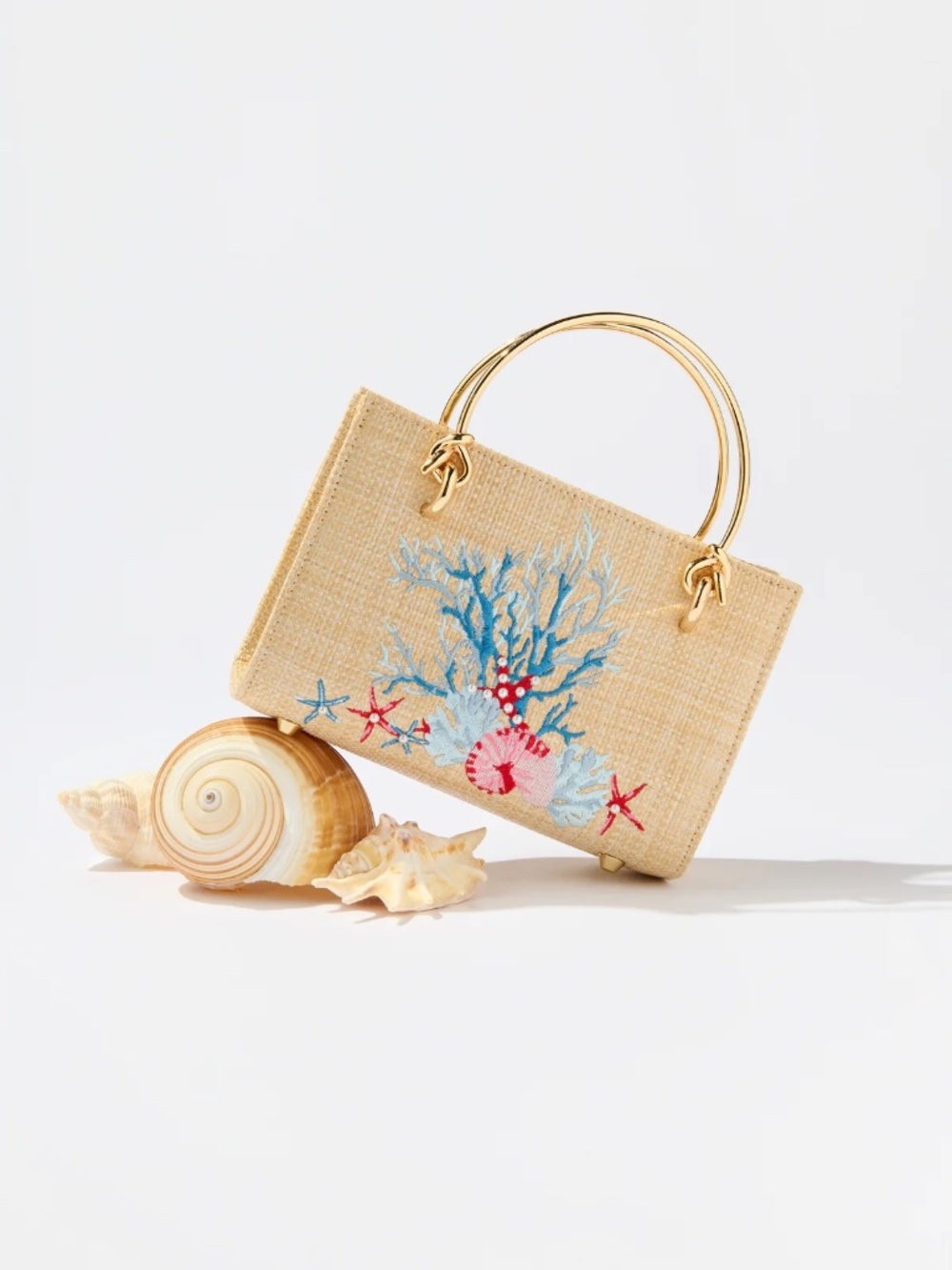 NWOT Shiraleah Mini Bag with Gold Top Handles